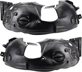 TRQ Driver and Passenger Side Inner Fender Liner Set Compatible with 2009-2015 Mini Cooper Convertible 2011-2014 Clubman Wagon 2012-2015 Cooper Roadster Coupe