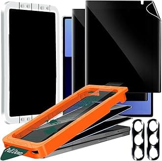 IMBZBK [Auto-Dust Removal] 2 Pack Privacy Screen Protector for Samsung Galaxy Z Fold 7, 2 Inside Anti-Spy Film + 2 Front Tempered Glass + 2 Camera Lens Protector Accessories with Installation Frame
