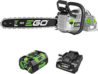 Chain Saw, 20” Battery Powered Chainsaw, Electric Cordless, Includes 56V 6.0Ah Battery and Charger – CS2005