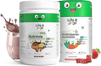 Immunity Boosting Kit | 2-6 years | For Better Immunity & Overall Health Development | With Ragi, Bajra, Vitamin A, C, D3, B12, Zinc & DHA | Nutrimix (350g) & Multivitamin Gummies (30N)
