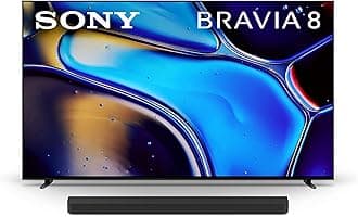 Sony 55 Inch OLED 4K Ultra HD TV BRAVIA 8 Smart Google TV with Dolby Vision HDR and Exclusive Features for PlayStation®5 (K-55XR80), 2024 Model BRAVIA Theater Bar 8 Sound Bar