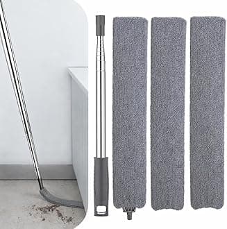 Retractable Gap Dust Cleaner with Extension Pole, Cleaning Tools with 3 Microfiber Dusting Cloths, Extendable Long Handle Duster for Cleaning Under Refrigerator Furniture Appliance