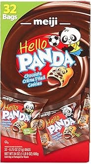 Meiji Hello Panda Chocolate Creme Filled Cookie 32-0.75oz(21g)bags