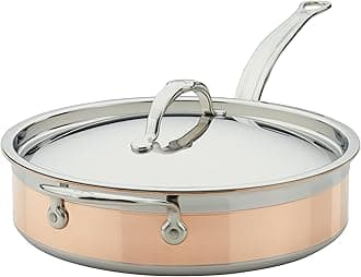 - Hestan - CopperBond Collection - 100% Pure Copper Sauté Pan, Induction Cooktop Compatible, 3.5 Quart