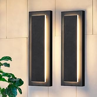 2 Packs Wall Sconce, Exterior Lights Fixture, Waterproof Wall Lights for House, Porch, Patio, Modern Outdoor Lights, Wall Mounted Light, Outdoor Wall Lighting, 3000K Warm White, 15.7 in