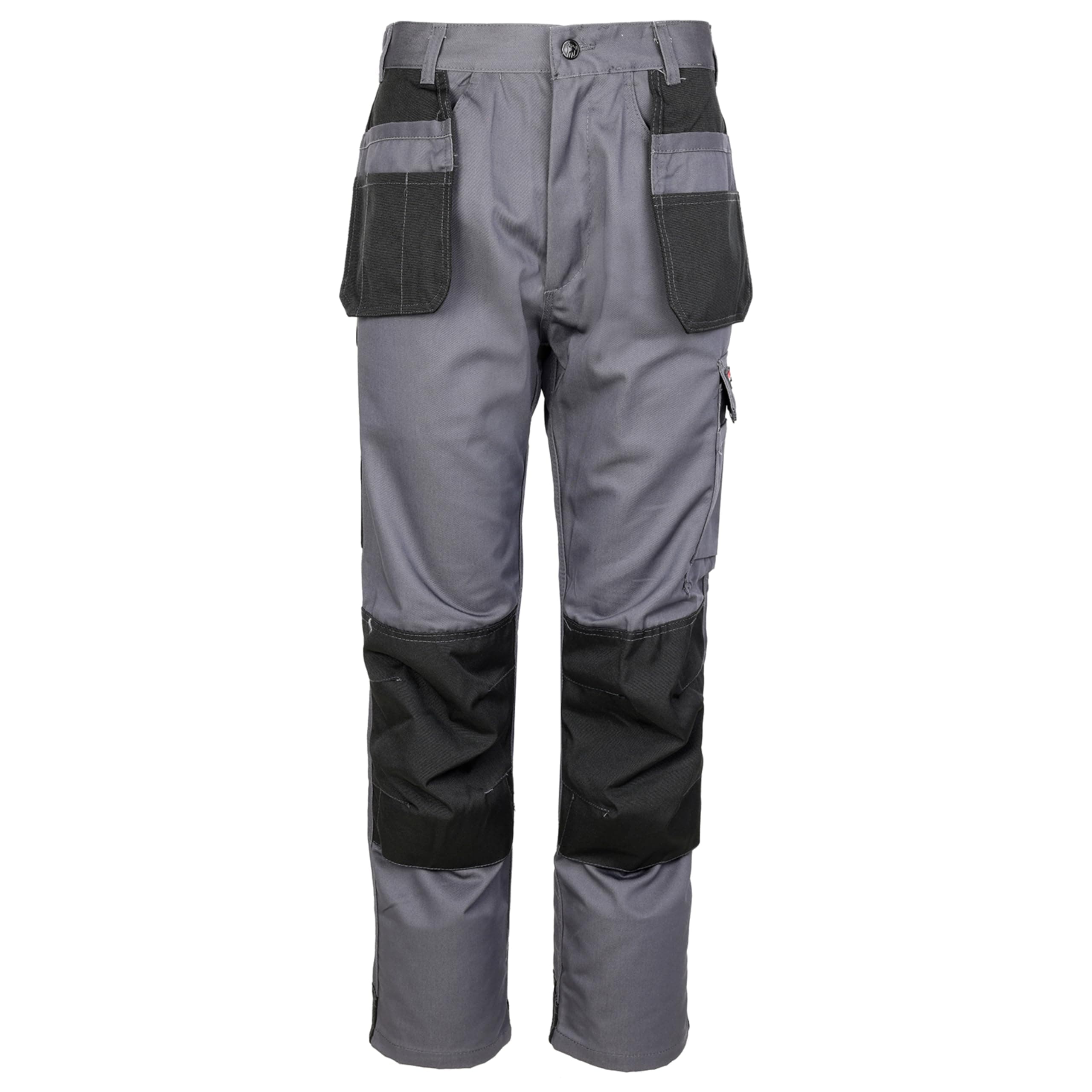 Excel Work Trousers - Two-Tone Design with Tuff-Tex Reinforced Knees, Holster Pockets & Triple-Stitched Seams - Durable & Hardwearing - YKK Zip