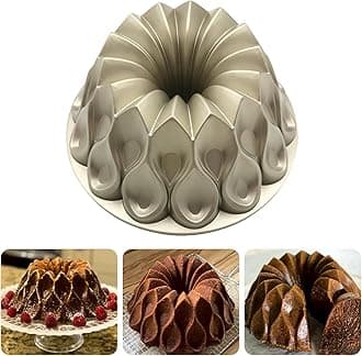 Charlotte Cake Mold Aluminium Kitchen Accessories Decoration Round Christmas Wedding Family 3D Charlotte Cake Pan (Crown shape)
