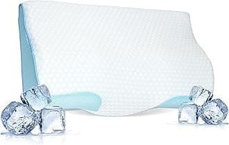 Derila Cooling Pillow Case Ensures Optimal Temperature Control of Your Pillow for Perfect Sleep. White Pillowcase Ensures a Perfect Fit