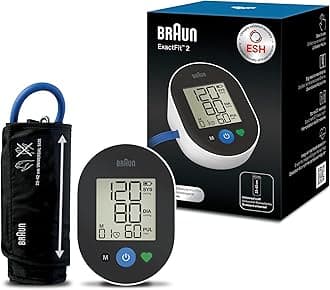 Braun ExactFit™ 2 Upper arm Blood Pressure Monitor | Clinically Validated Accuracy | Colour-Coded Indicator| Universal Cuff | for Home Use | BUA4050