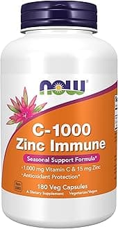 Supplements, C-1000 & Zinc Immune, Seasonal Support Formula, Antioxidant Protection, 180 Count