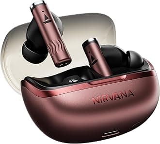 Nirvana Zenith Pro, 50dB Hybrid Adaptive ANC, Spatial Audio, Hi-Res Audio LDAC, 6Mics AI-ENx, 80 Hrs Battery, Bluetooth Earbuds, TWS Ear Buds Wireless Earphones with mic (Crimson Red)