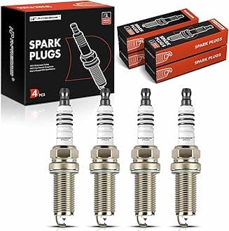 Iridium & Platinum Spark Plugs Compatible with Jeep Wrangler 2018-2020, Cherokee2019-2020 & Dodge Hornet 2023 & Alfa Romeo Giulia 2017-2024, Stelvio 2018-2024, 2.0L, Pack of 4