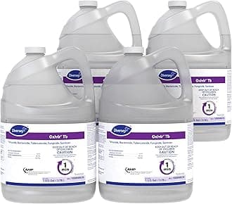- Oxivir Diversey 100898636 Tb One-Step Liquid Disinfectant Cleaner, Hospital Grade Accelerated Hydrogen Peroxide AHP, No Fragrance Added, Ready-to-Use, 1-Gallon (Pack of 4)