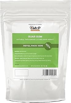 Mr.P Ingredients Guar Gum 100g Powder Thickener and Stabiliser Agent Vegan Vegetarian Halal Kosher Gluten Free Resealable Pouche