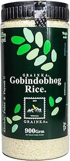2021 BHARAT INDIA GRAINKA Gobindobhog Rice || 900 Gram || Aged Rice || 150 Gram Free Included Inside The Pack || Pure Aromatic Gobindobhog Rice