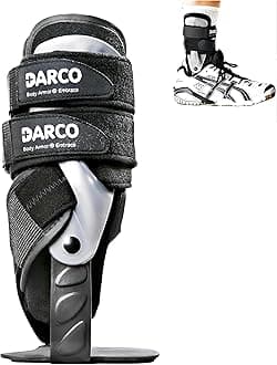 Active Sports Ankle Brace - Premium Ankle Support for ligament damage prevention and treatment - Universal (Left or Right Foot) Football, Rugby, Athletics, Boxing and more (Right - Small - 2-6)