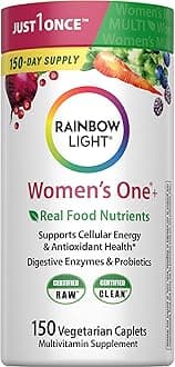 Womens One High-Potency Daily Multivitamin, Womens Multivitamin Provides High-Potency Immune Support, With Vitamin C, Biotin and Ashwagandha, Vegetarian, 150 Count