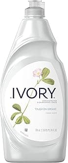 Ivory Dish Soap Classic Scent, Tough on Grease, Made Without Dyes, 24 fl oz (Pack of 2)