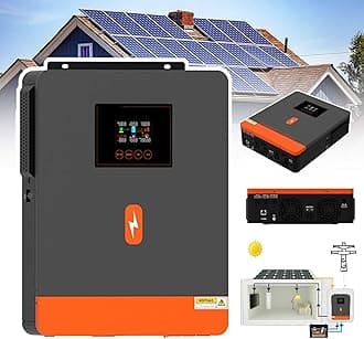 4.2kw 6.2kw Hybrid Solar Inverter, On Grid Pure Sine Wave Inverter, With Mppt 120a Solar Charger,500v Pv Max Voltage, Solar Power Array Controller,4.2KW24V-withWIFI