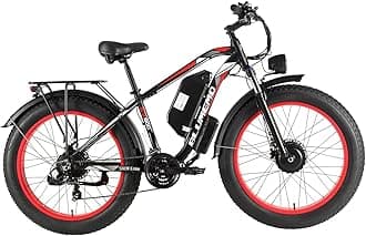 Electric Bike for Adults Peak 3000W, Removable 48V/22AH Battery E-Bike, Max 35Mph,Fat Tire Electric Bicycle 26" 4.0 for Trail Riding/Excursion/Commute 21-Speed Shifting GCC Certified