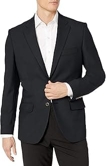 Amazon Essentials Men's Long-Sleeve Button-Front Stretch Blazer