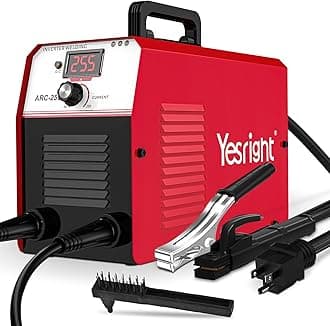 255A MMA Welder, 110V/220V Dual Voltage Portable ARC Welding Machine with IGBT Digital Display & Hot Start for Stick Electrode Welding - Outdoor Repairs, Farm & Home DIY