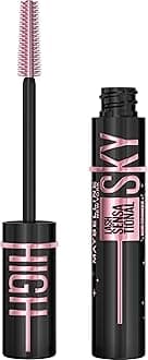 New York Lash Sensational Sky High Washable Mascara Makeup, Volumizing, Lengthening, Defining, Curling, Multiplying, Buildable Formula, Cosmic Black, 1 Count
