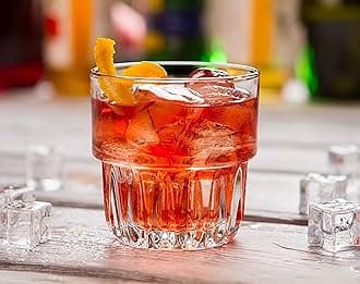 180ml Italian Premium Juice Glasses and Transparent Water Glass Medium Size Tumbler Glasses for Drinking Cocktails Set of 6 (Rubi, Set of 6)