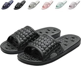 Shower Shoes Quick Dry Non-Slip Bathroom Slippers for Men Women Dorm Home Slides