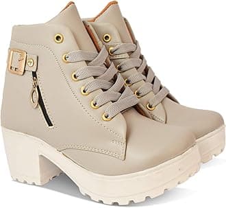 KRAFTERWomen's Buckle Faux Leather Boots