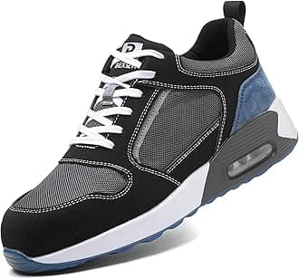 – Safety Shoes Steel Toe Lightweight Work Sneakers for Men and Women Kevlar Midsole Slip Resistant Industrial Footwear