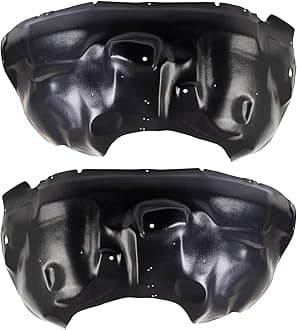 TRQ Front Inner Fender Liner Set Compatible with 2010-2014 Ford F-150 FO1248146 FO1249146