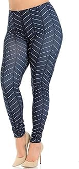 Creamy Soft Premium Women's Leggings Plus Size, High Rise, Stretchy & Breathable, Comfortable Fit - by USA Fashion™