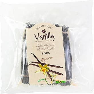 Goodness Vanilla 100% Natural Premium Vanilla Bean Pods for Cooking, Baking, Ice Cream, Coffee Brewing and Desserts - 1 Kg (Pack of 1)