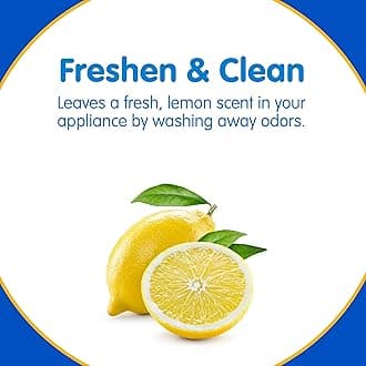 Plink Washer and Dishwasher Freshener and Cleaner, Prevents Residue, Removes Odors in Kitchen and Laundry Room Appliances, Septic-Friendly, Fresh Lemon Scent, 3 Packs of 4, 12 Tablets Total