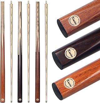 57 inch Pool Cue, 19oz Cue Stick with 9.5mm Professional Tip, Handcraft, Made of Chacate Preto Wood, Bar or House Use for Men or Women, Pool Sticks for Adults (3 Sets)
