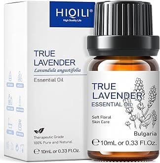 HIQILI Lavender Essential Oil - 100% Pure Undiluted, for Aromatherapy Diffuser at Room & Office, Relax Mind and Better Sleep, Therapeutic Grade | 10ML