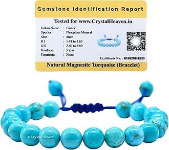 Natural Healing Crystal Bracelet for Women Men - AAA Grade Original Healing Gemstone Adjustable Bracelet for Yoga Reiki Meditation Feng Shui