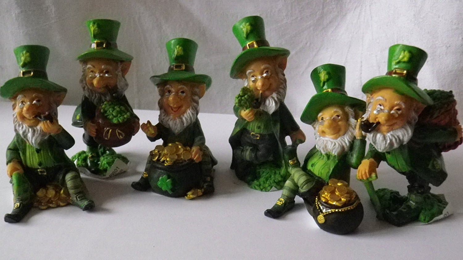 Pucator Fun Collectable Lucky Leprechaun Figurines