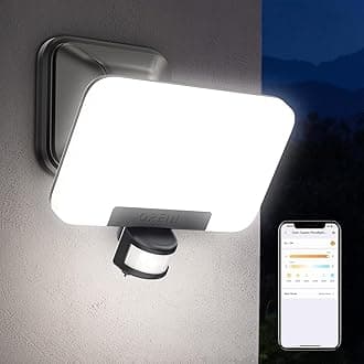 OREiNSmart LED Outdoor Wall Light with Motion Sensor, 24W=200W, App Control, CCT 3-Color, 2800lm, Group Control & Schedule, IP65 Waterproof for Yard, Front Door, Patio