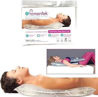 Fomentek Hot Water Therapy Bag - Hot & Cold Water Bottle - Apply Soothing Heat with Warm Water - Pain and Cramps Relief for The Back, Stomach, Feet, Neck, Arms, Shoulders, USA-Made, Medium (18" x 15")