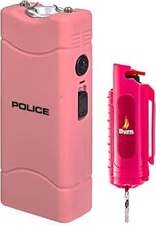 Police Stun Gun Burn Pepper Spray Combo Women Men Self Defense - 801 Pink