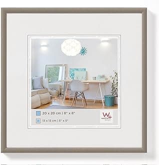 walther designPicture Frame Steel 13 x 13 cm New Lifestyle Plastic Frame KV313D