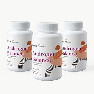 Androgen Balance - Hormone Balancing Supplement for Women - Support for Excess Body Or Facial Hair, Balding, Fertility (3 Bottles)