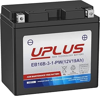 Replacement Battery YB16CL-B 12V 19AH UPLUS EB16B-3-1 Maintenance Free Batteries for Jet Ski Personal Watercraft UTV ATV