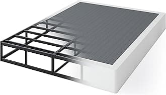 9 Inch High Profile Box Spring, Sturdy Metal Frame Mattress Foundation, Easy Assembly, Quiet & Noise-Free, Queen Size