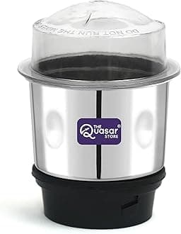 Mixer grinder Chutney Jar 400ml Suitable for Bajaj, jyothi, Crompton, prestige, Preethi, Sumeet, Orient, rico, croma, Jaipan, lifelong etc. Fits on 2 Lock & 4 Teeth Coupler