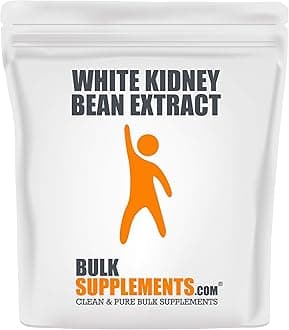 BulkSupplements.com White Kidney Bean Extract - Powdered Extract for Digestive Support, Protein Source - Gluten Free, No Filler - 1500mg per Serving, 67 Servings (100 Grams - 3.5 oz)