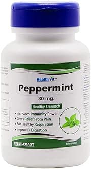 Healthvit Peppermint 30mg Healthy Stomach 60 Capsules