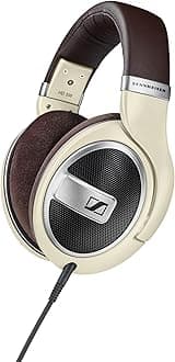 HD 599 Open‑Back Audiophile Headphones, German-Irish Craftsmanship, Wide Soundstage, Detachable Cables, Ergonomic acoustic refinement design, Comfort-Fit for Gaming, 2‑Year Warranty